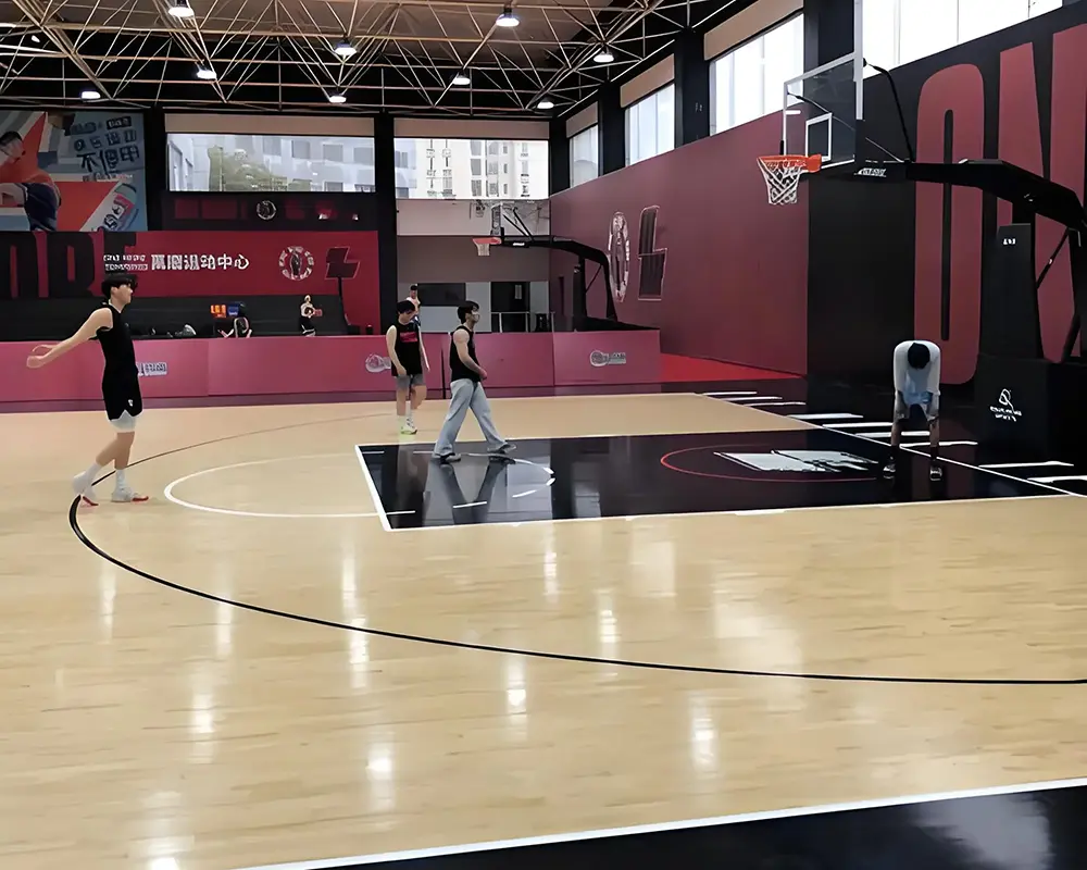 solid wood maple basketball flooring