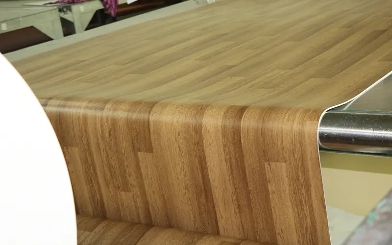 PVC flooring surface treatment