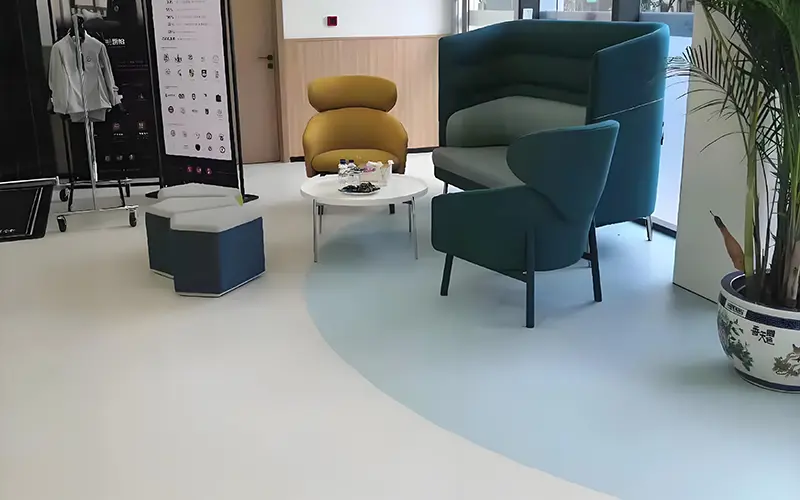 Vinyl flooring for commercial offices