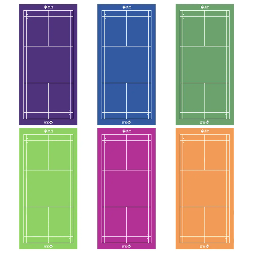 Custom badminton court colors