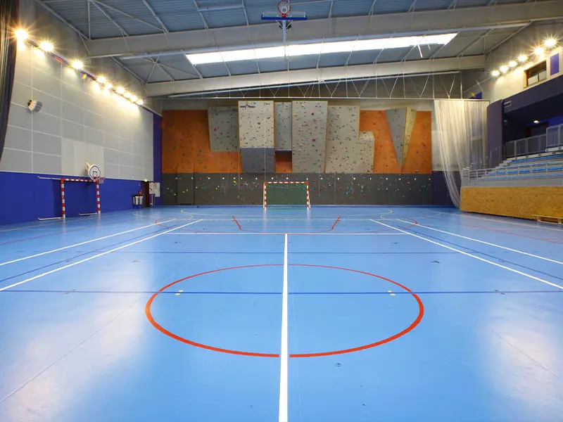 indoor futsal court floor