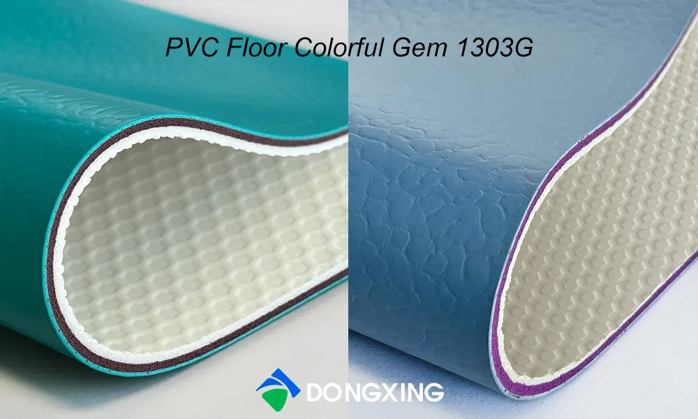 Dongxing PVC Sports Flooring colorful Gem