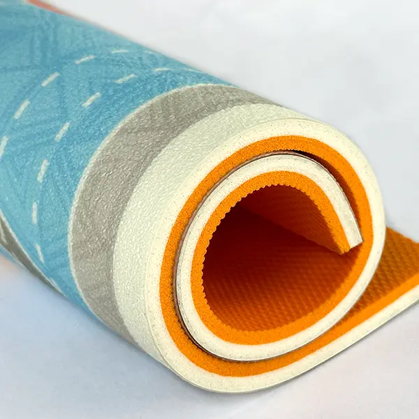 Frosted flooring with foam layer