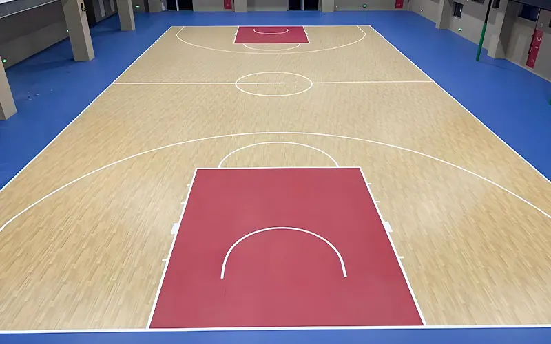 pvc basketball court flooring
