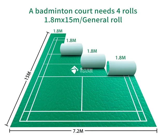 pvc flooring roll for badminton court