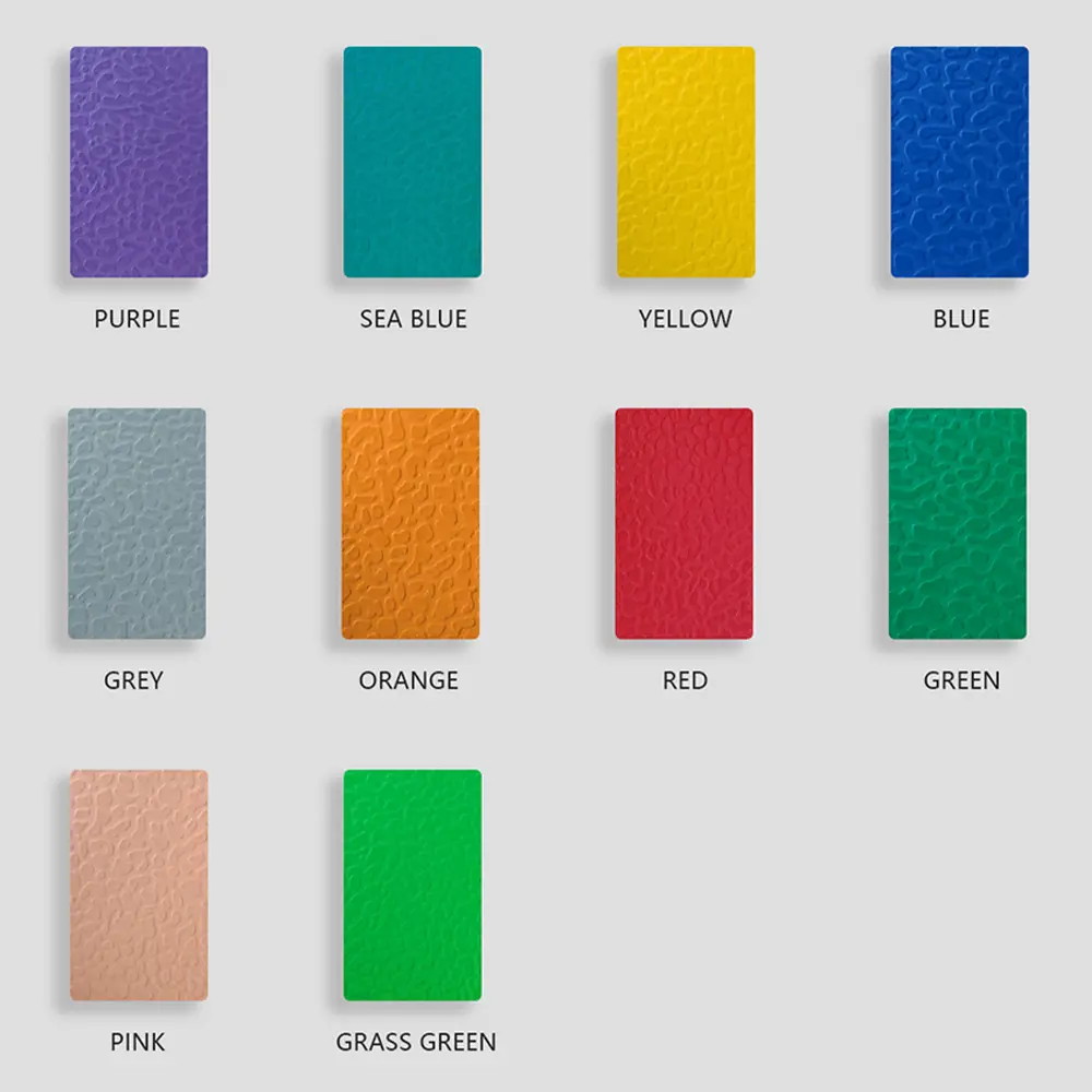 pvc sports flooring color types