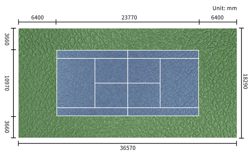 tennis court size