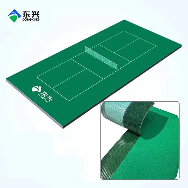 Portable badminton floor