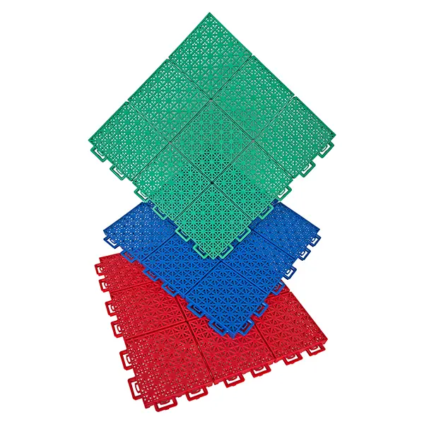 sports court tiles grid pattern