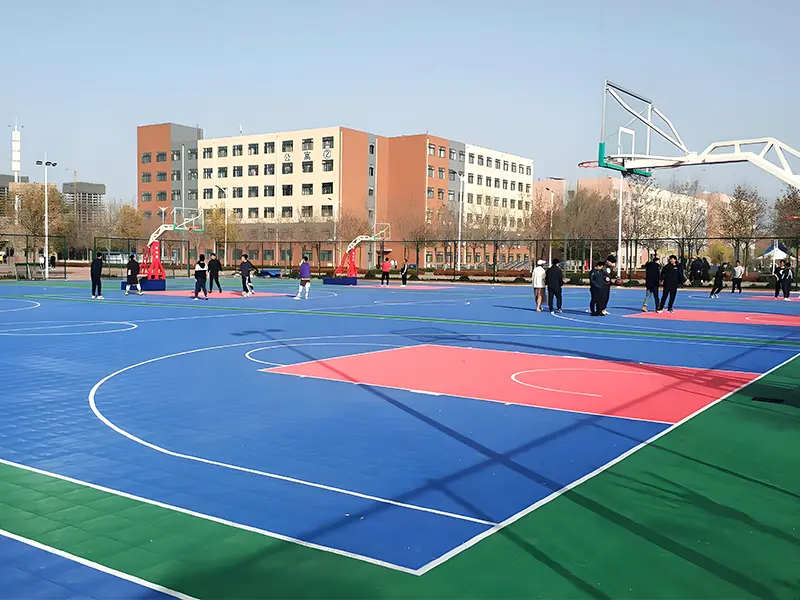 pp tiles for outdoor sports court