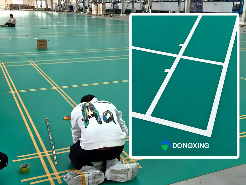 PVC sports floor marking lines