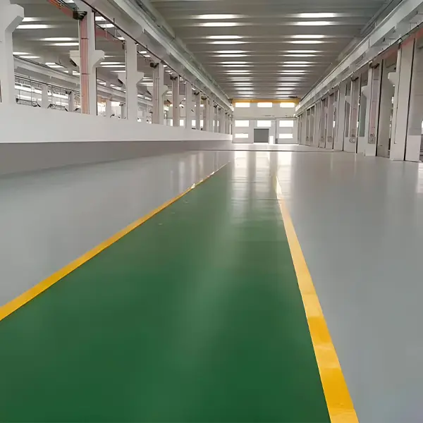 Heavy industrial vinyl floor