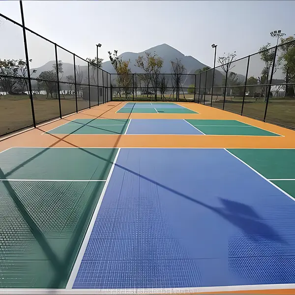 outdoor pickleball court flooring
