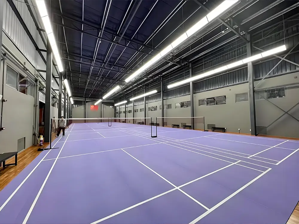 pvc flooring for badminton court