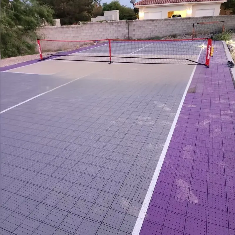outdoor pickleball interlocking tiles