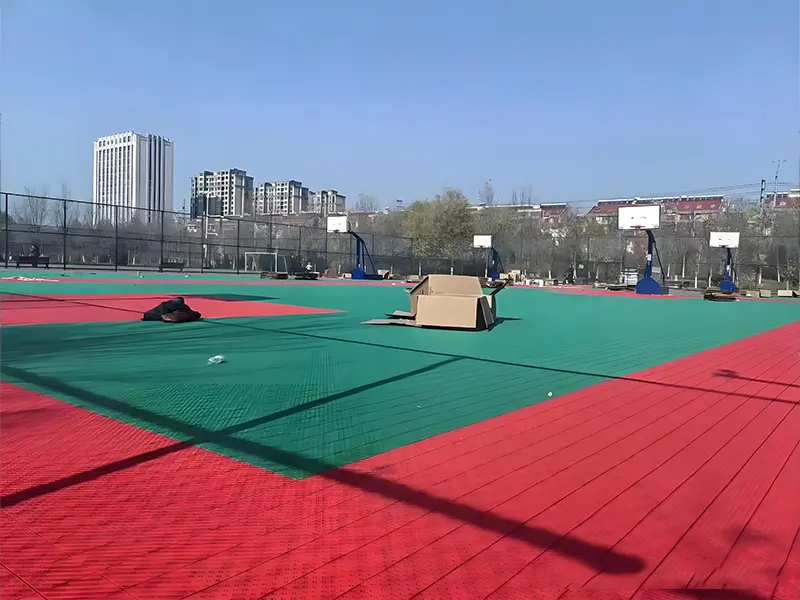 interlocking basketball flooring tiles