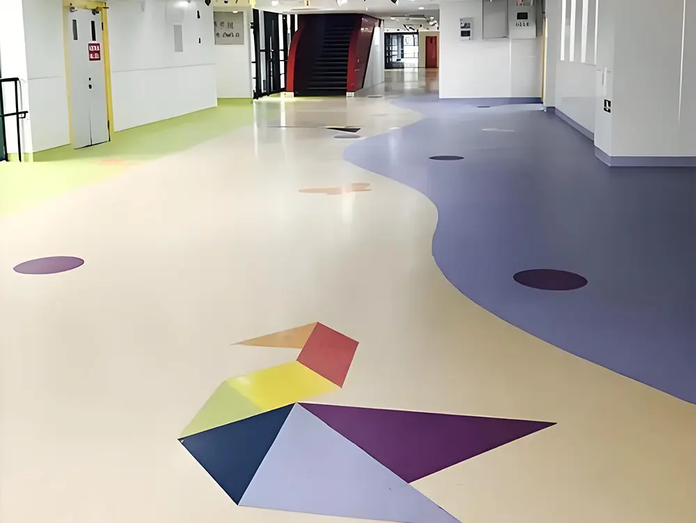 Vinyl flooring for kindergarten