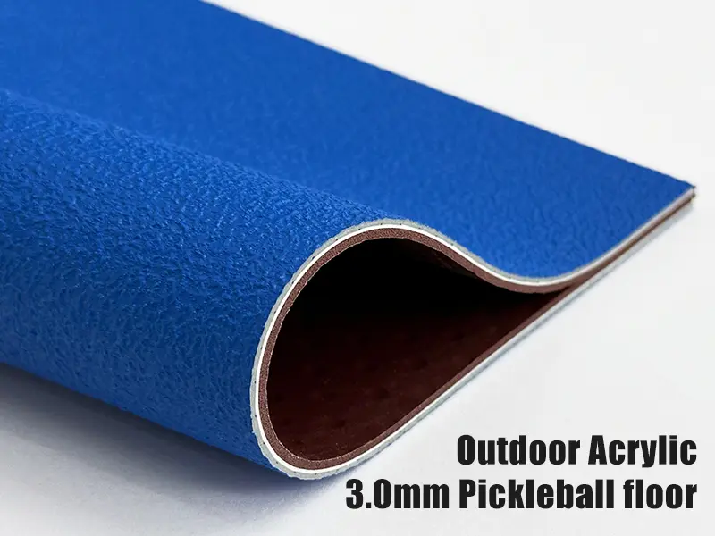 Outdoor Acrylic 3.0mm Pickleball floor