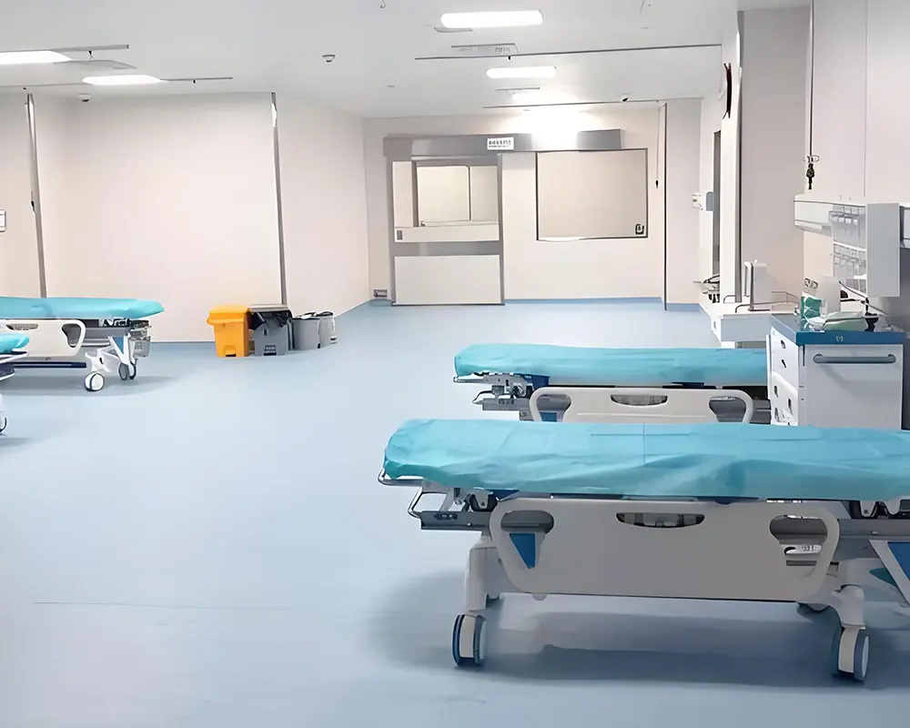 Vinyl flooring for hospital wards
