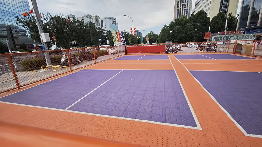 all weather pickleball court flooring