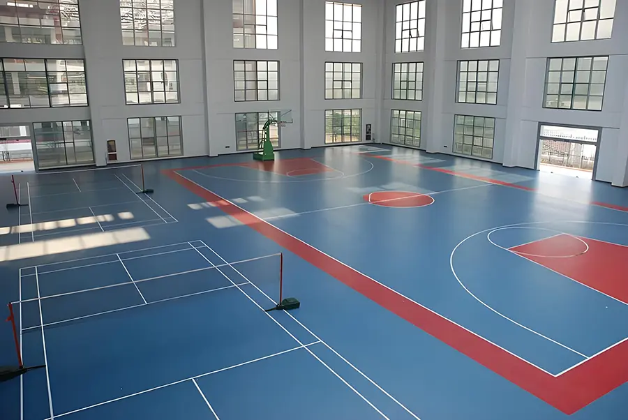 indoor basketball court flooring material