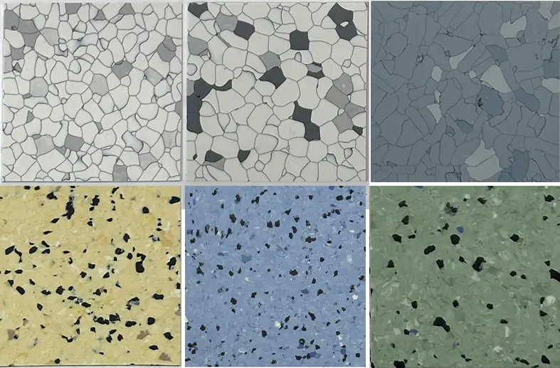 ESD vinyl flooring: roll and tile types