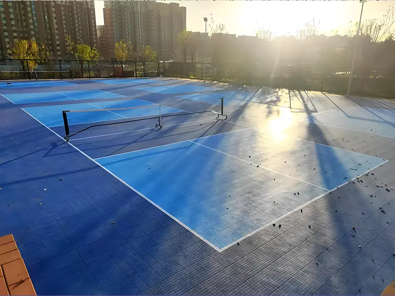 outdoor pp interlocking pickeball tiles for gym