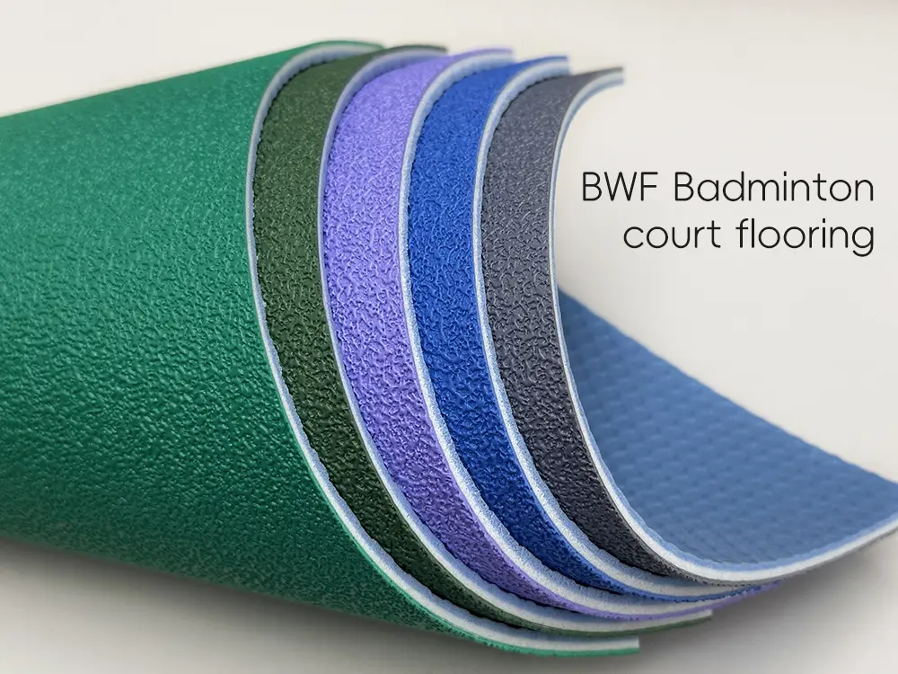 bwf badminton court flooring types