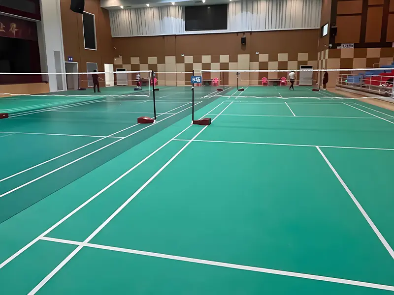 pvc badminton court
