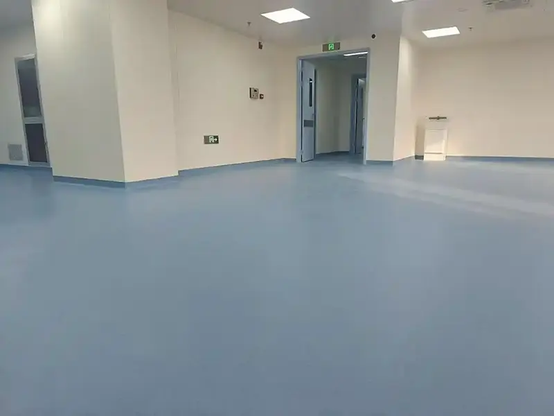 Vinyl flooring for the healthcare sector